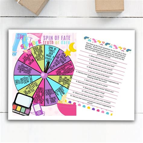 Slumber Party Games Slumber Party Games for Girls Slumber - Etsy