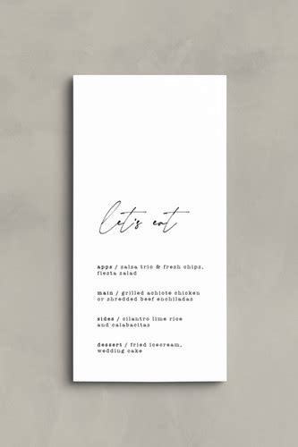 Birdie / Menu Card | By Sadie Rose