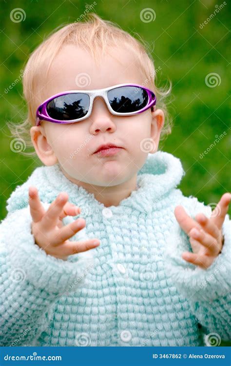 Funny child in glasses stock photo. Image of childhood - 3467862