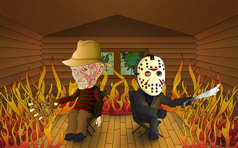 Freddy Vs Jason Wallpaper Jason Voorhees Freddy Krueger Artwork | Images and Photos finder