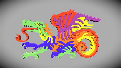 DRAGON PUZZLE - 3D model by Marco_Romero (@MarcoRomero) [4c9247c ...