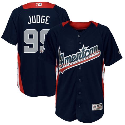 Majestic Aaron Judge American League Youth Navy 2018 MLB All-Star Game Home Run Derby Player Jersey