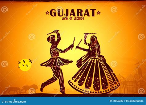 Culture of Gujrat stock illustration. Illustration of hinduism - 41869332