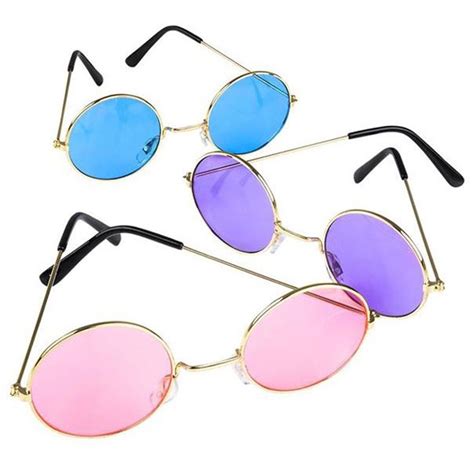 John Lennon Glasses Hippie Colors DOZEN