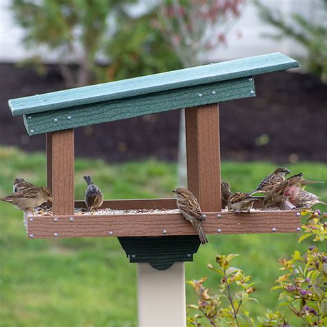 Platform Bird Feeders Pole Mounted