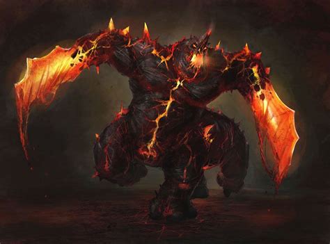 Magma Golem by Wildforge on deviantART | Dark fantasy art, Fantasy ...