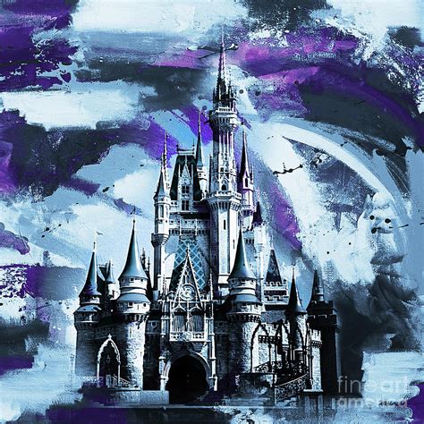 Walt Disney World Castle Painting by Gull G