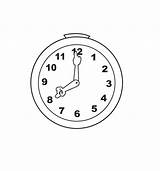 Free Printable Clock Coloring Pages For Kids sketch template