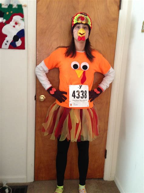 Turkey Trot costume! The only way this could be more awesome is if those are giant googly eye ...