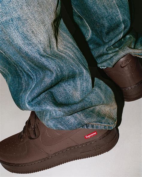 Supreme Nike AF1 Brown Release Date | SneakerNews.com