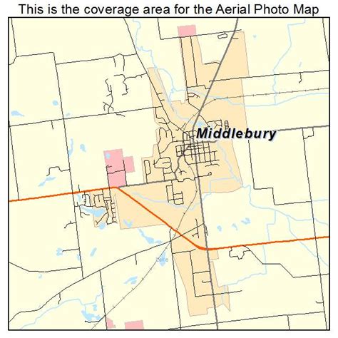 Aerial Photography Map of Middlebury, IN Indiana