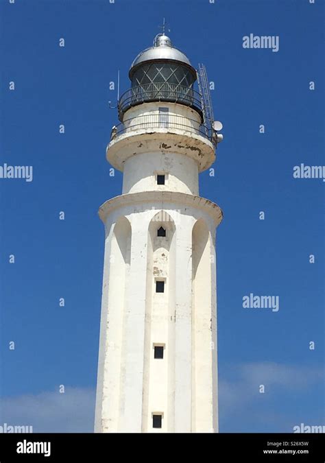 Lighthouse at Cape Trafalgar, Costa de La Luz, Spain Stock Photo - Alamy