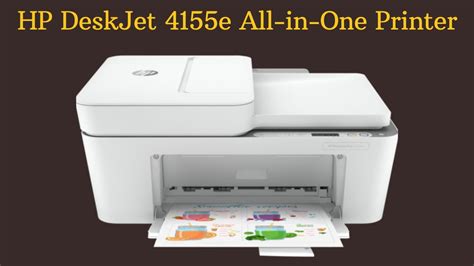 Setup of HP DeskJet 4155e All-in-One Printer - YouTube