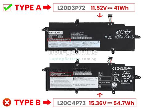 Battery for Lenovo ThinkPad X13 GEN 2-20WK0000AD,replacement Lenovo ...