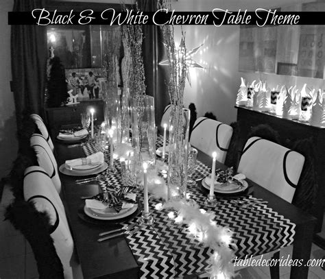 Black and White Chevron Theme Break away from the traditional Christmas ...