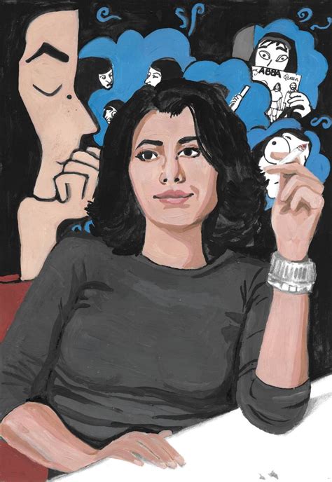 Marjane Satrapi Painting by Tanya Huntington | Saatchi Art