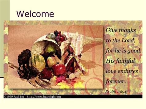 071125 Psalm 136 Sermon | PPT