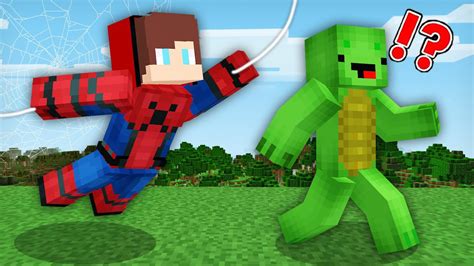 Mikey & JJ Became Spider-Man in Minecraft Challenge (Maizen Mizen Mazien) - YouTube