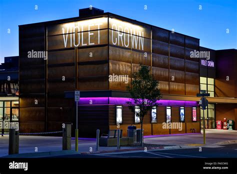 Violet Crown Cinema, Railyard District, Santa Fe, New Mexico USA Stock Photo, Royalty Free Image ...