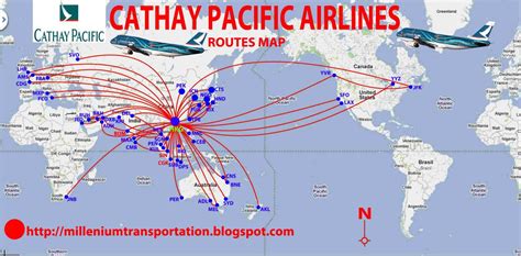 Cathay Pacific | Route map, Cathay pacific, Route