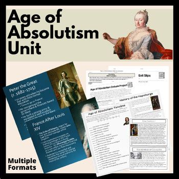 Age of Absolutism & Wars of Religion Unit Bundle | TpT