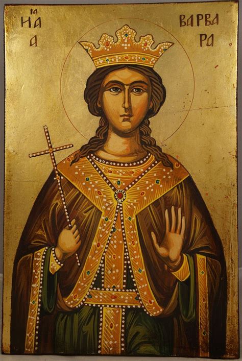 Saint Barbara Orthodox Icon - BlessedMart | Saint barbara, Orthodox icons, Byzantine icons