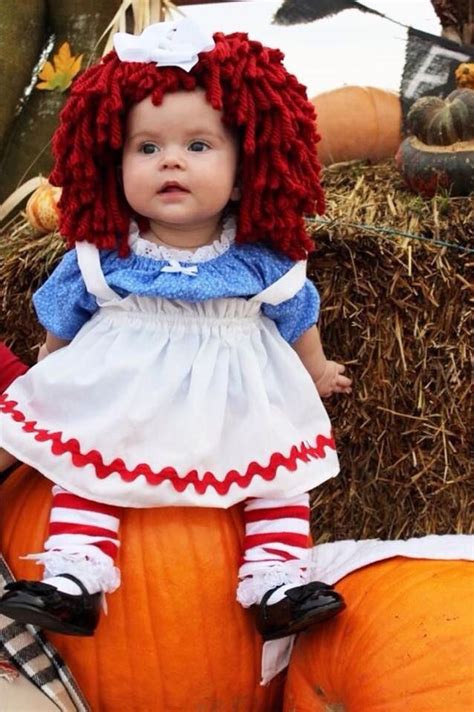 Una linda bebe disfraz de muñeca | Disfraces de halloween para niña, Disfraces halloween bebes ...