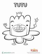 Tutu Coloring Page  Worksheet Educationcom sketch template