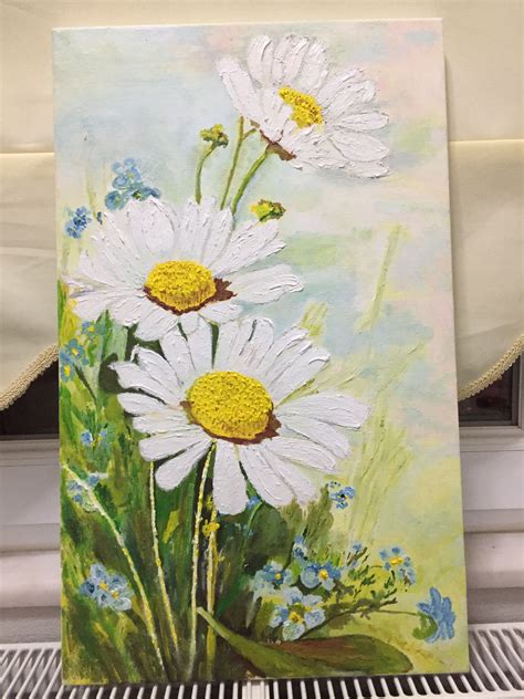 Daisy Flower Painting