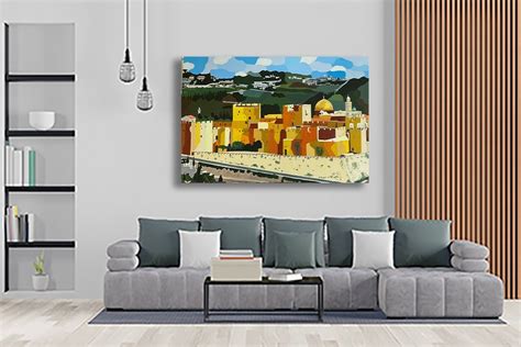 Old City of Jerusalem Painting Print , Capital of Israel, Jerusalem ...