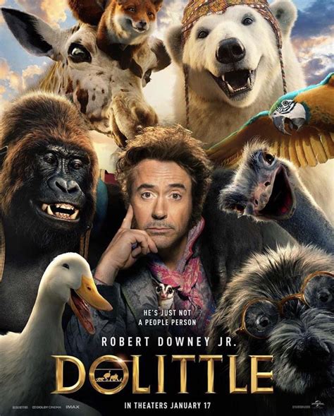 New poster for “Dolittle”, releasing January 17, 2020. : r/movies