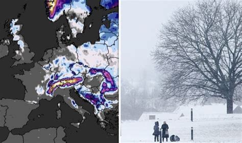 Snow forecast: Map shows Europe engulfed by over one metre of snow in early days of 2020 ...