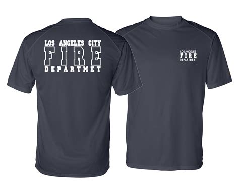 LAFD Los Angeles Fire Department Dry Wicking Uniform Print T-Shirt ...