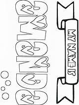 Girls Names coloring Pages Free Printable sketch template