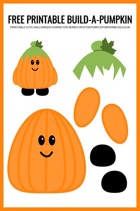 Build-a-Pumpkin! Free Printable Halloween Paper Craft For Kids