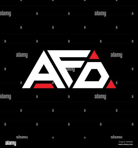 AFD triangle letter logo design with triangle shape. AFD triangle logo ...