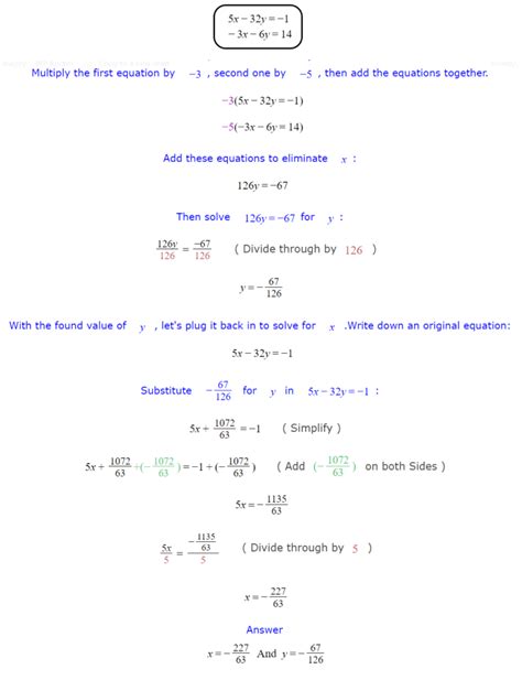 System of Equations Calculator: Solve system of equations easily