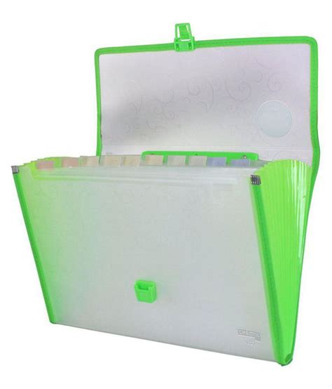 Chrome 9327 Expanding File Handle & Lock - 13 Pockets (Green): Buy Online at Best Price in India ...