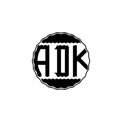 Premium Vector | Modern letter logo 'adk'