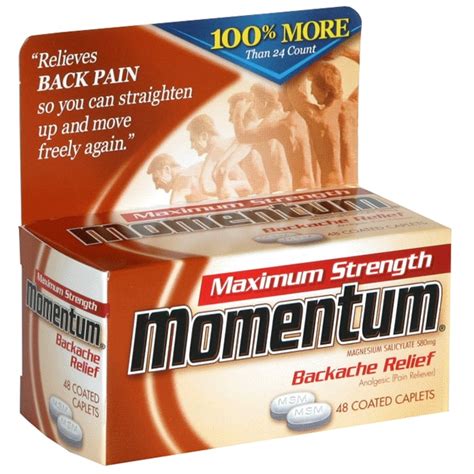 Momentum Backache Relief, 48 Count Pain Relief | Meijer Grocery, Pharmacy, Home & More!