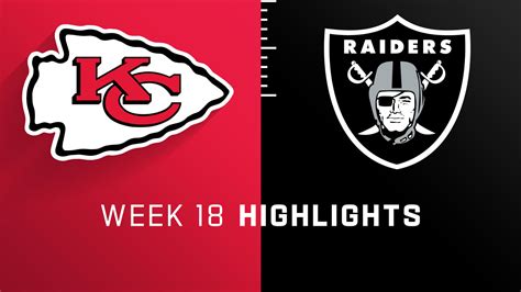 Kansas City Chiefs vs. Las Vegas Raiders highlights | Week 18