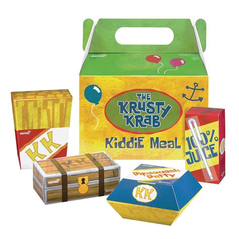 SEP209287 - SPONGEBOB KRUSTY KRAB KIDDIE MEAL 4PK CON EXCL FIGURE SET (N - Previews World