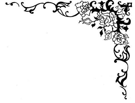 Free Clipart Images | Flower outline, Free clip art, Border design