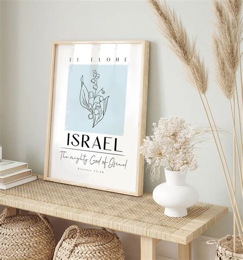 Name of God Printable Wall Art, EL ELOHE ISRAEL the Mighty God of ...