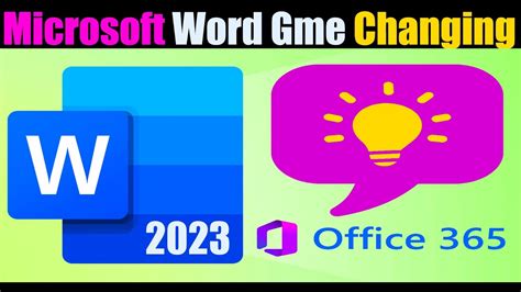 Office 365 Microsoft Word Latest Tips Updates 2023 Changed The Game - YouTube