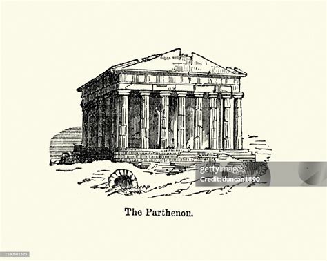 Ancient Greek Architecture The Parthenon High-Res Vector Graphic ...