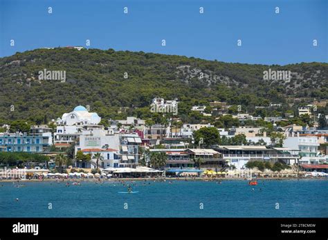 Agia Marina beach. Aegina, Greece Stock Photo - Alamy