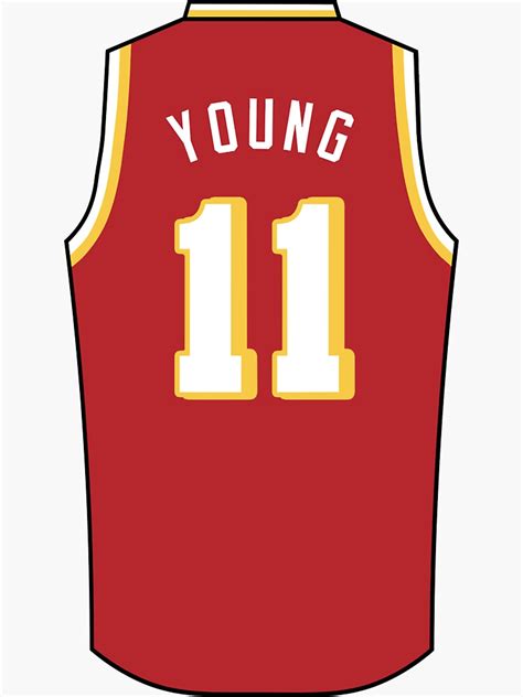 "Trae Young Jersey" Sticker by KARINA225 | Redbubble