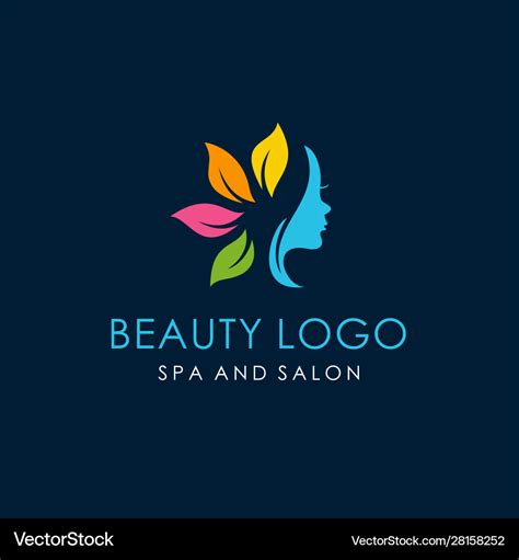 Cosmetic beauty logo design Royalty Free Vector Image