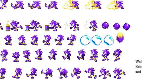 Darkspine Sonic sprite sheet - YouTube